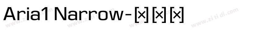 Aria1 Narrow字体转换